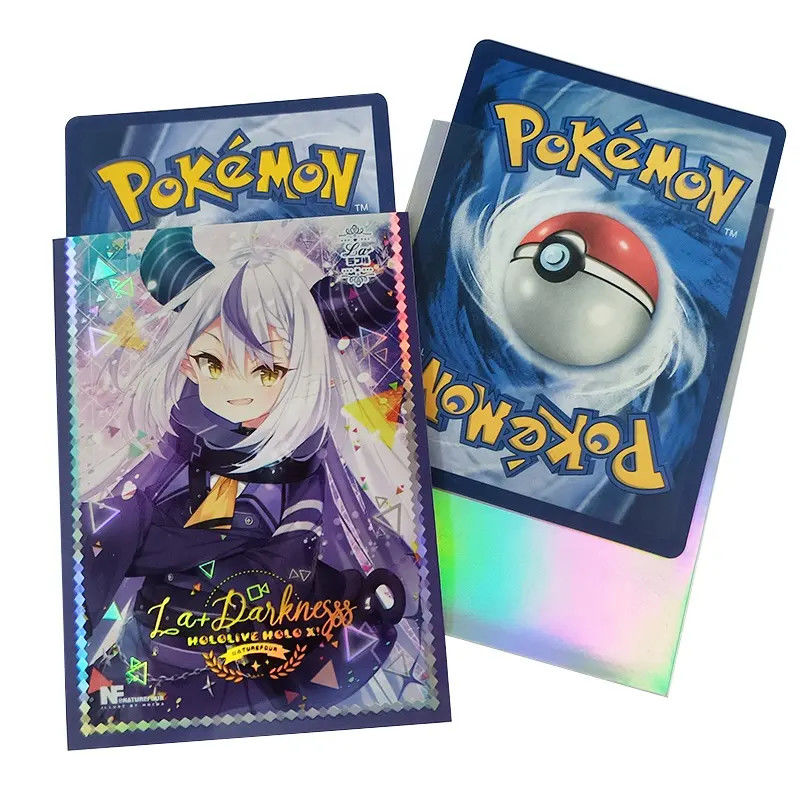 Stampa d'arte olografica su misura MTG Dimensione standard Cute Anime Girl Stampa maniche di carte di scambio