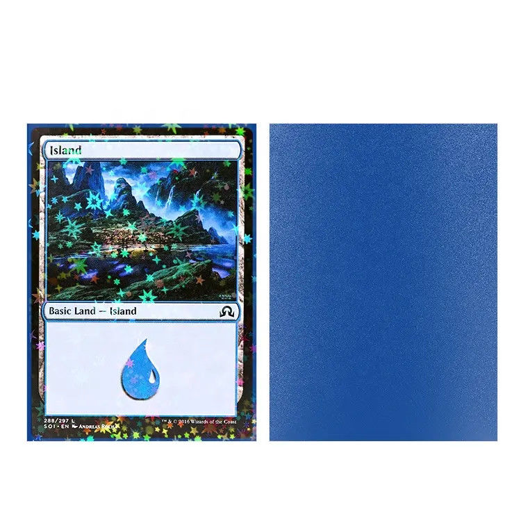 Galaxy Effects Hologram Mtg Standard Size Non Rub Off Matte Back Maniche di schede olografiche