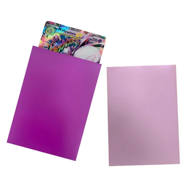 Maniche di carte Matte Stampa su misura Gioco di trading in plastica Sport Yugioh Hologramma Cartellino imballaggio