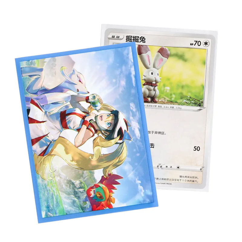 Modello stampato su misura Maniche di carte di arte chiare Stile di moda realizzato con materiale PP Per carte da gioco MTG Standard Size