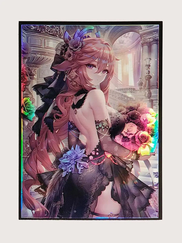 Stampa personalizzata di dimensioni standard 67 x 92 mm Holografica MTG TCG Giocatto da tavolo Art Card Sleeves