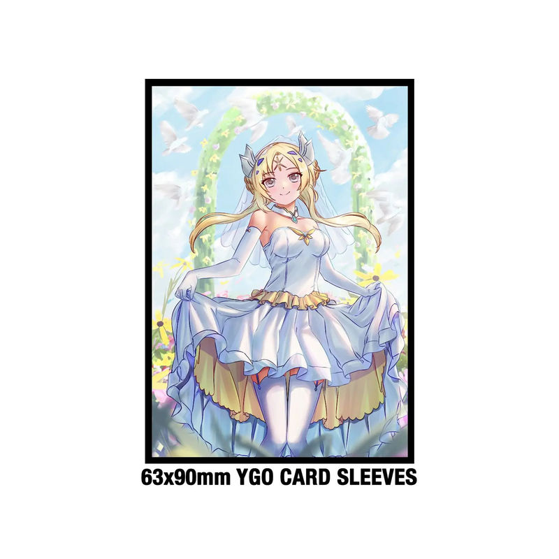 Custom Anime Yugioh Standard Size 62x89mm Solid Art Stampato Gioco Maniche di Carta di Scambio di Plastica