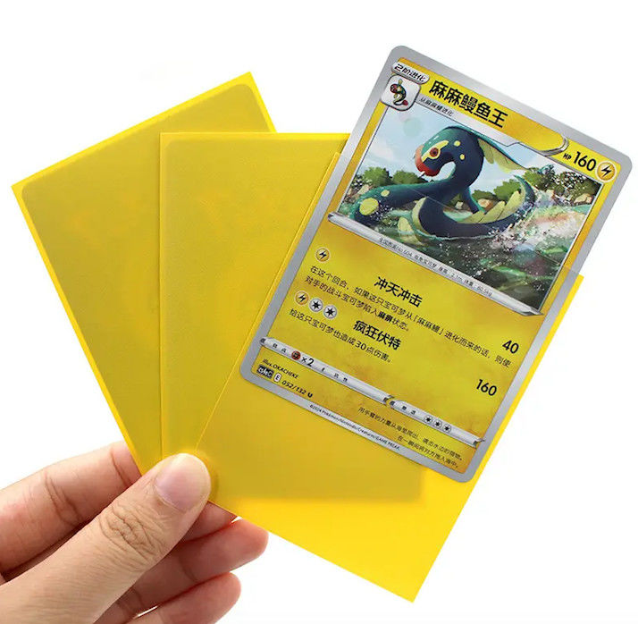 14 Colori Protezione per carte da gioco Porta carte Matte Interno Cristallo chiaro MTG Maniche di carte di scambio standard
