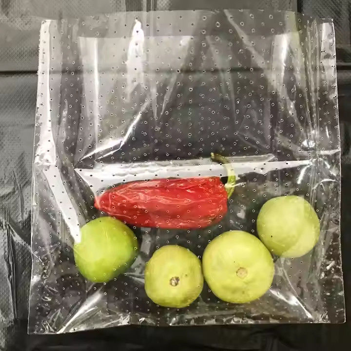 Microperforato Hdpe sacchetto di plastica trasparente per frutta e verdura