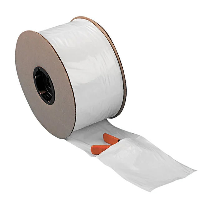Sacchetti poliesterici pre-aperti su rotolo su misura per sistemi di sacchetti per auto