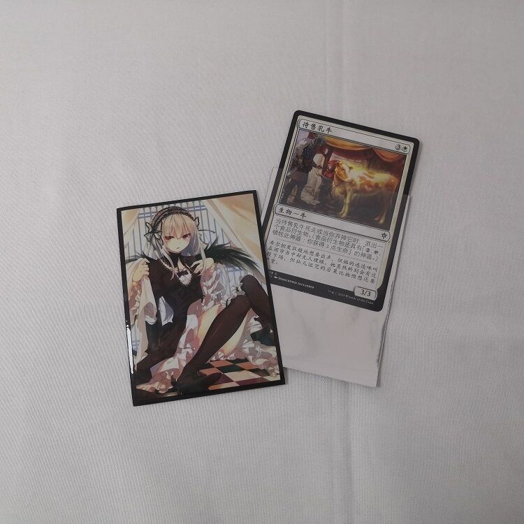 Manichette personalizzate stampate per carte anime, accessorio per giochi di carte, manichette per carte con arte personalizzata